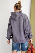 Easel Vintage Terry Knit Pullover Hoodie - Soft, Thick, and Stylish