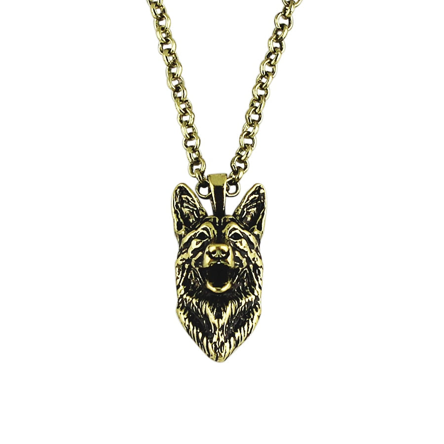 G.SKY German Shepherd Necklace Dog Pendant - Animal Series Jewelry for Pet Lovers (Buy One Get One Free)