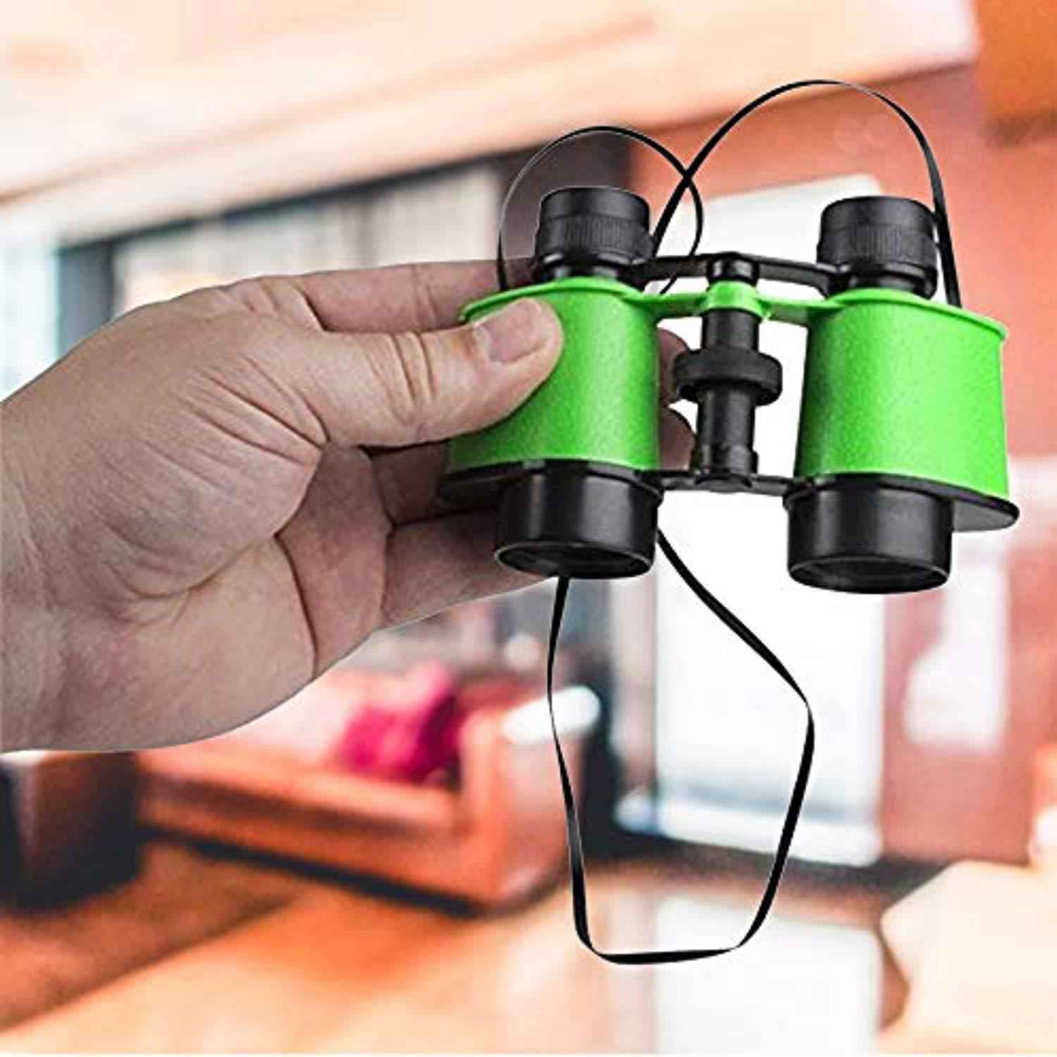 Kicko 12 Toy Binoculars for Kids - Assorted Colors with Neck String