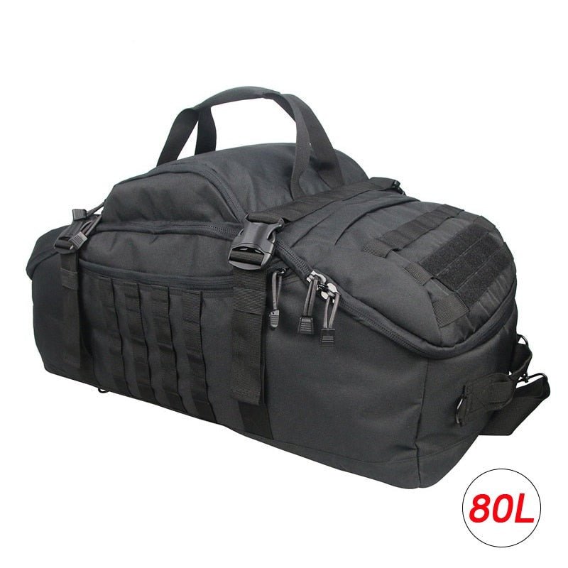 MOS Gear Tactical Travel Backpack 40L 60L 80L - Ultimate 3 Way Duffle Bag