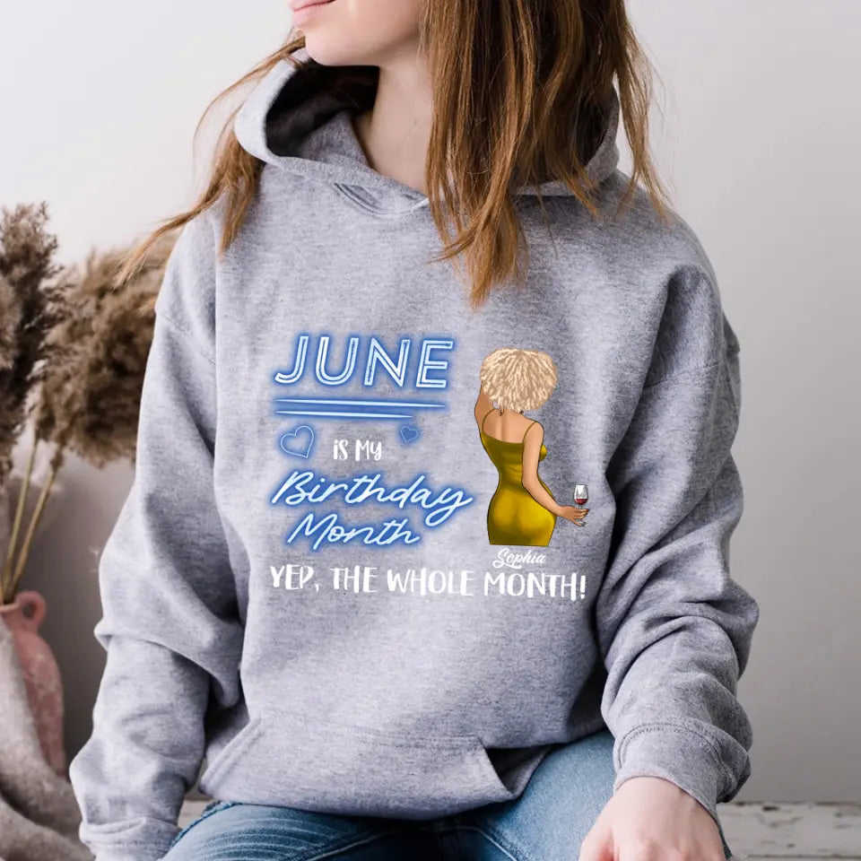 June Birthday Shirt - Custom Birthday Gift for Women Born in June