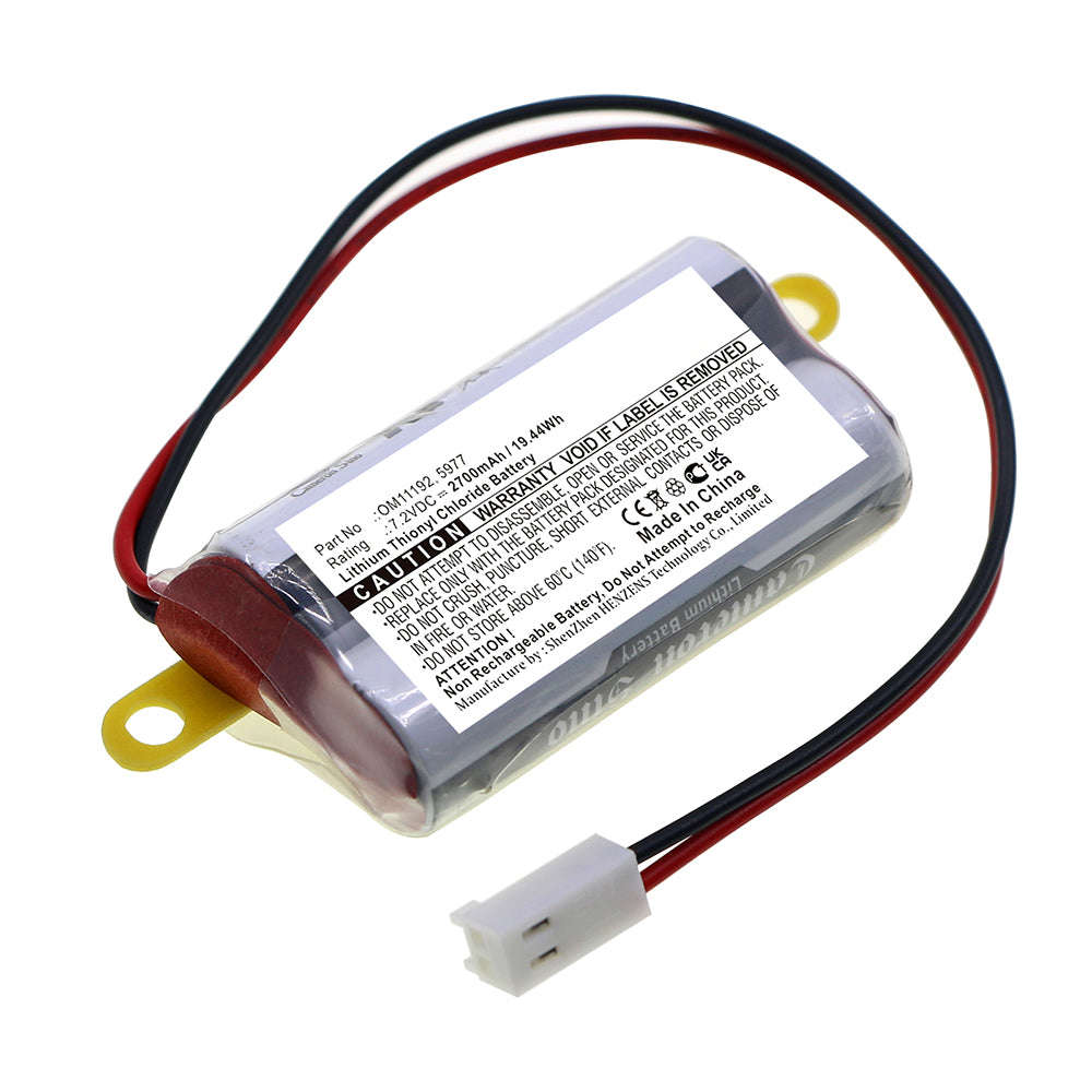 BNA-WB-L17172 Medical Battery - Li-SOCl2, 7.2V, 2700mAh, Ultra High Capacity Replacement for Baxter Healthcare OM11192
