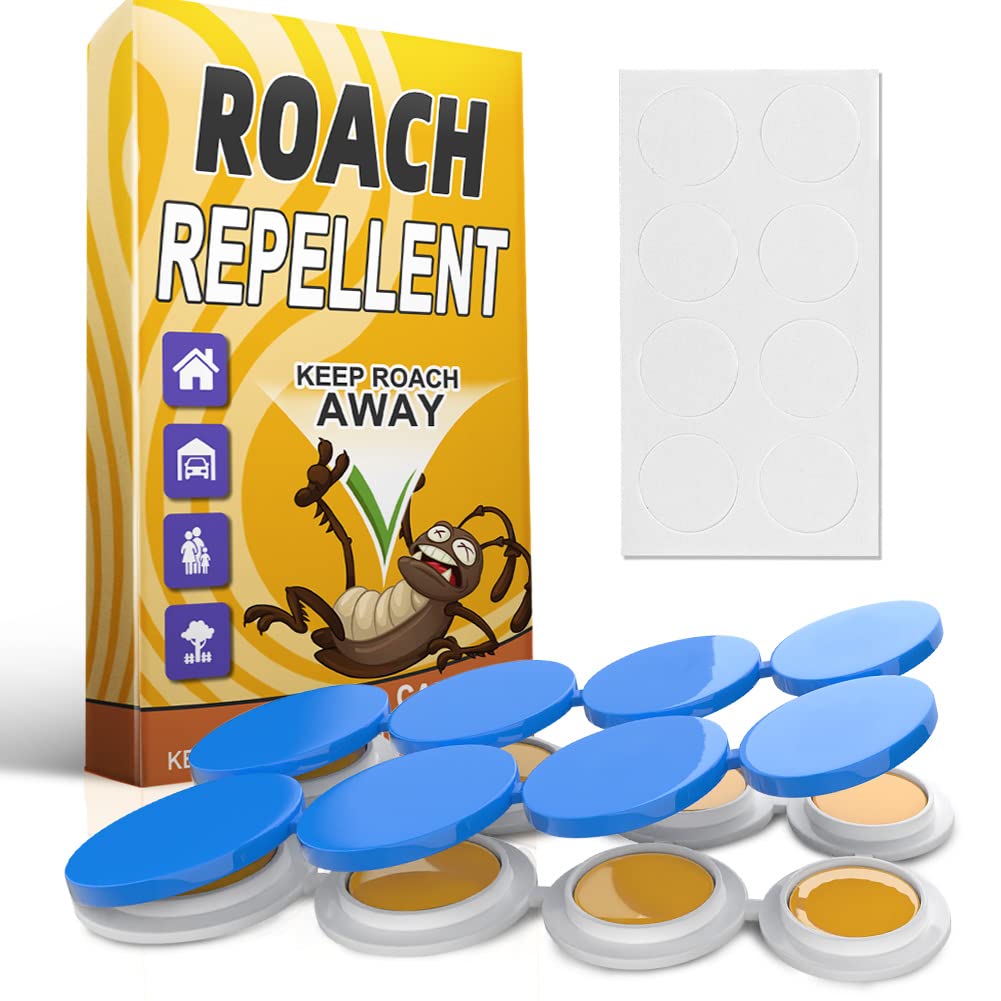 DALIYREPAL Roach Repellent - Safe & Effective Cockroach Control for Indoor/Outdoor Use (8 Count)