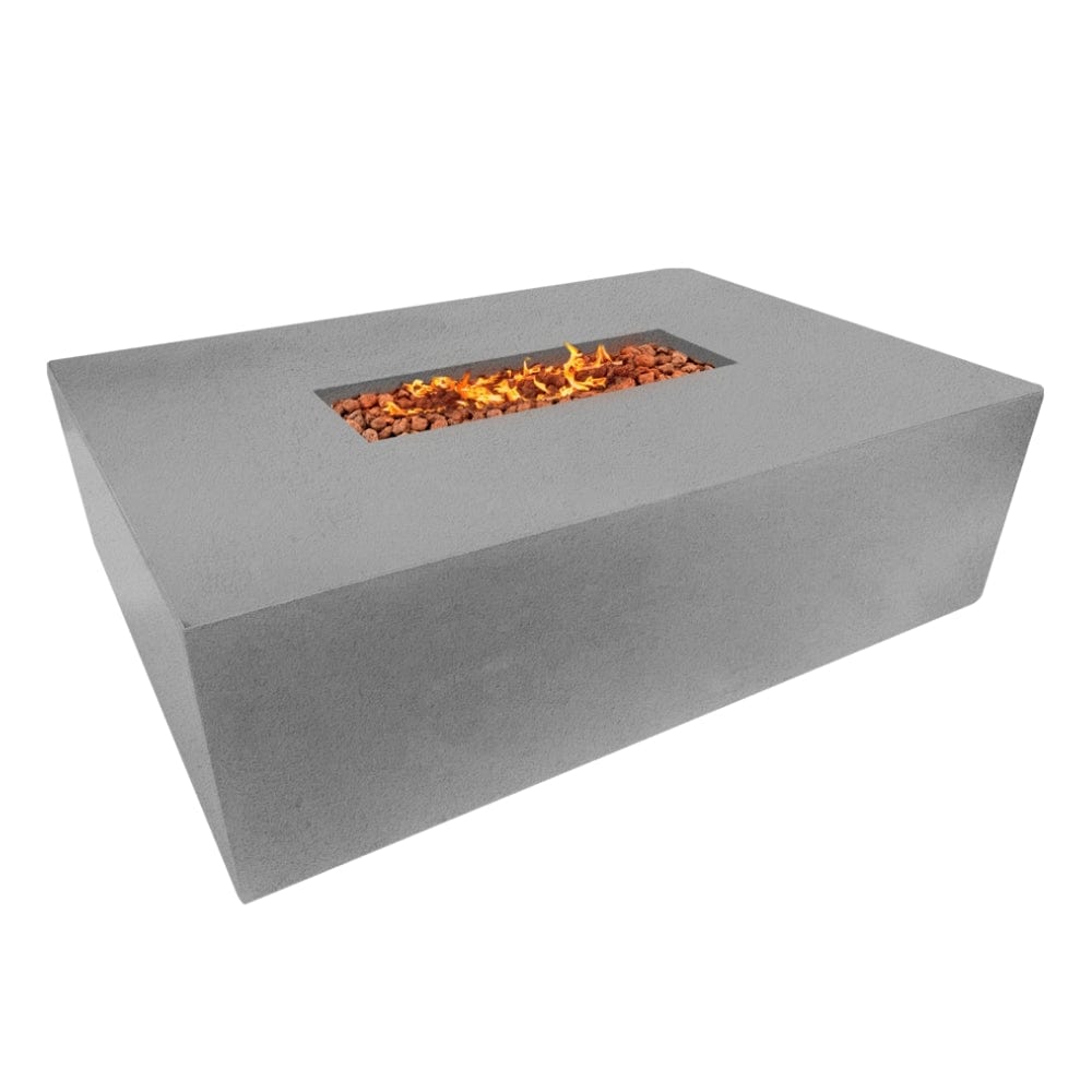 Stonelum Manhattan 04 47-Inch Rectangular GFRC Gas Fire Pit Table