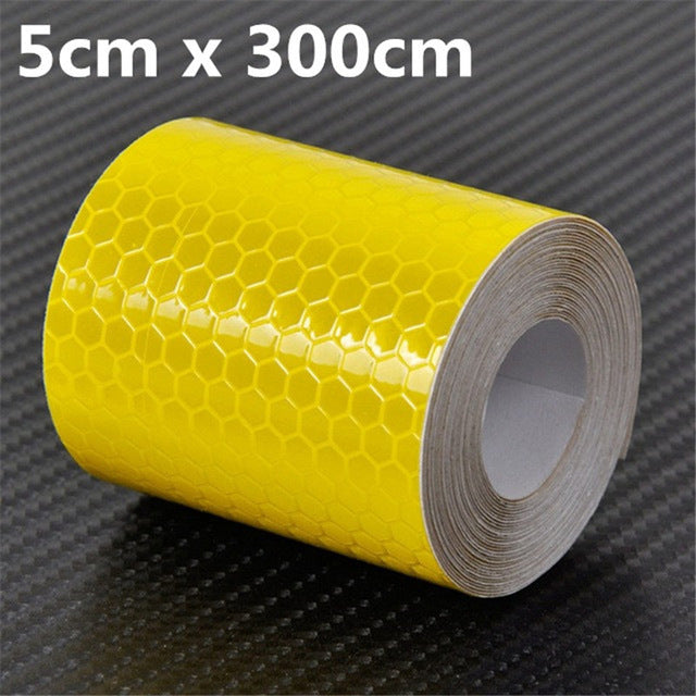 Safety Mark Reflective Tape Sticker for Car, Motorcycle, and Bicycle DIY Decoration