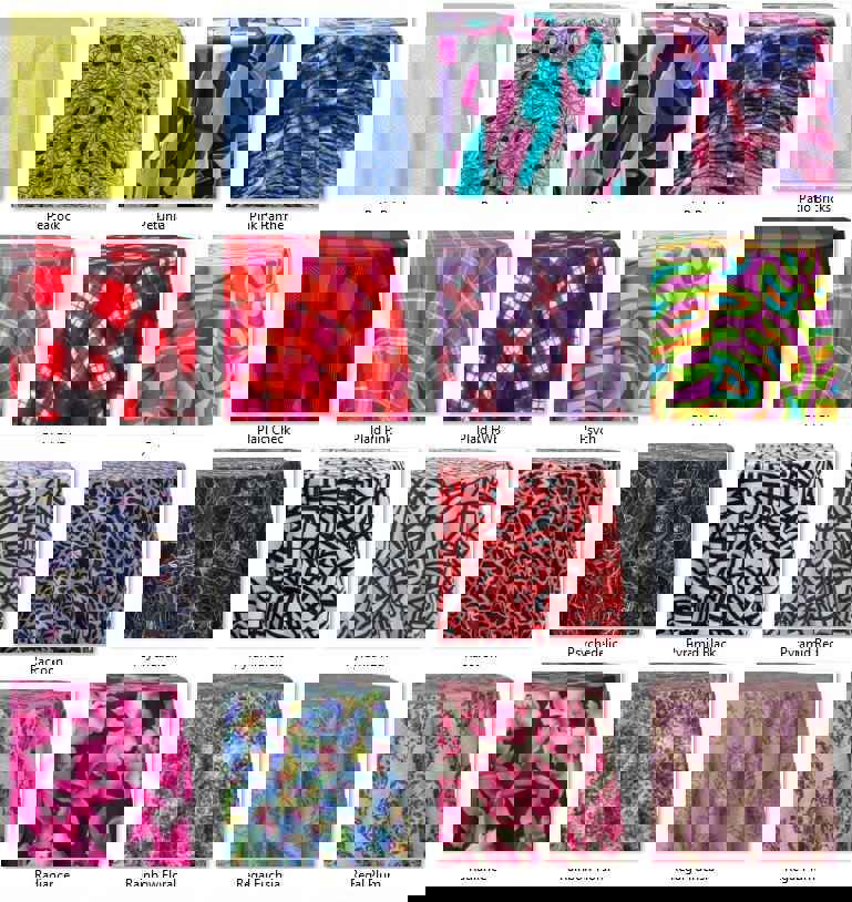 Printed Table Runner Set of 4 - Premium Poly Premier Fabric