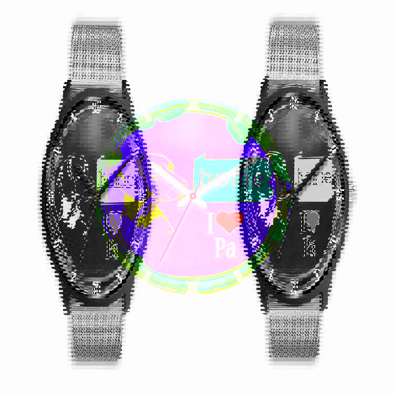 Vizsla Dog Art Pennsylvania Christmas Special Wrist Watch