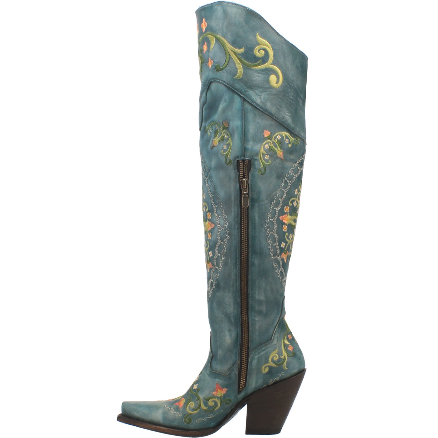 FLOWER CHILD LEATHER BOOT