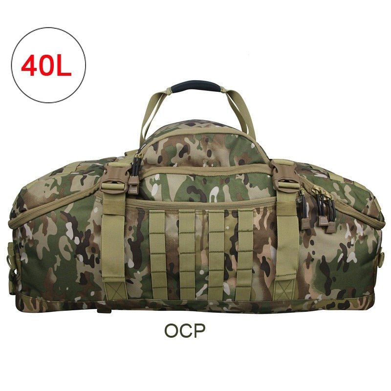 MOS Gear Tactical Travel Backpack 40L 60L 80L - Ultimate 3 Way Duffle Bag