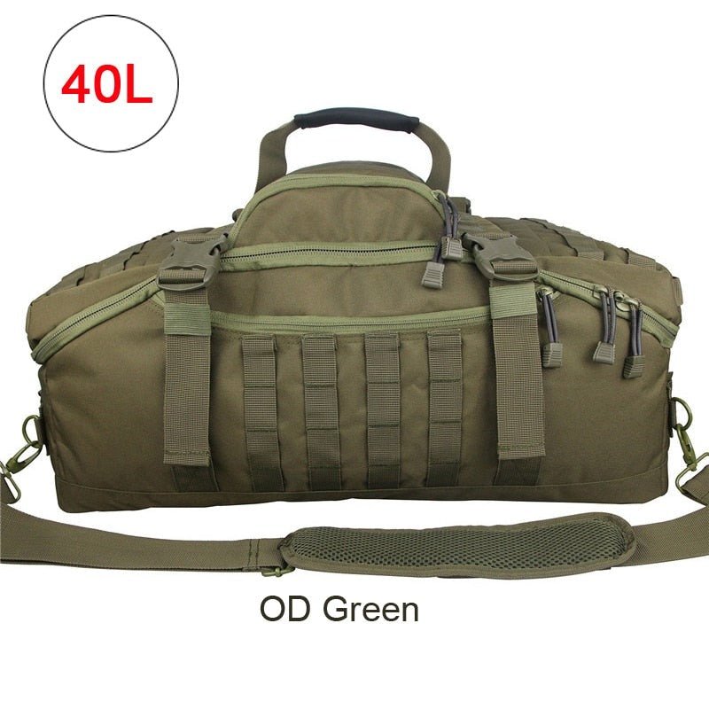 MOS Gear Tactical Travel Backpack 40L 60L 80L - Ultimate 3 Way Duffle Bag