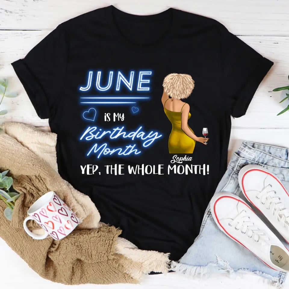 June Birthday Shirt - Custom Birthday Gift for Women Born in June