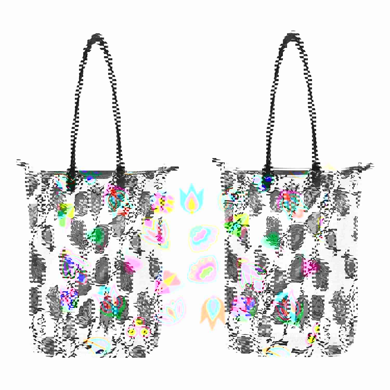 Fashionable Indigenous Paisley White Single-Shoulder Lady Handbag