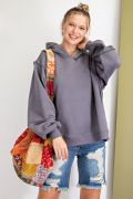 Easel Vintage Terry Knit Pullover Hoodie - Soft, Thick, and Stylish