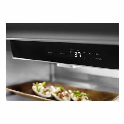 KitchenAid 36-inch Built-in Bottom Freezer Refrigerator with Internal Ice Maker KBBR306ESS