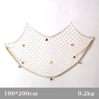 Qfdian Mediterranean Wind Nautical Fishing Net Seaside Wall Decoration