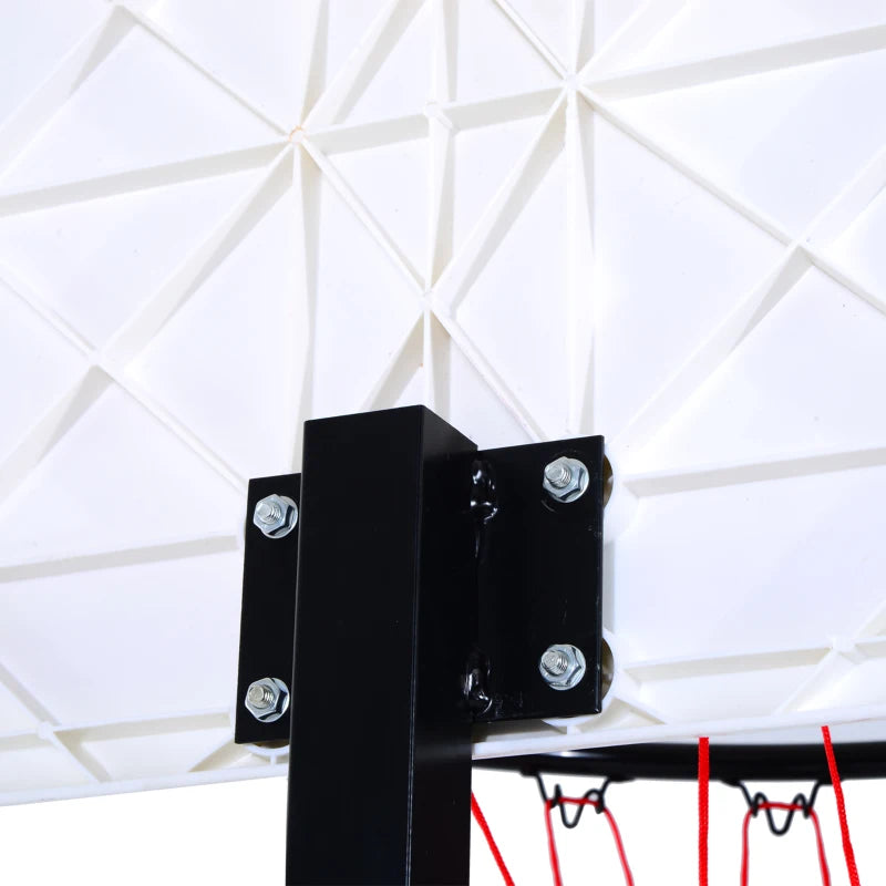 Soozier Adjustable Portable Basketball Hoop System with Wheels for Indoor & Outdoor Use