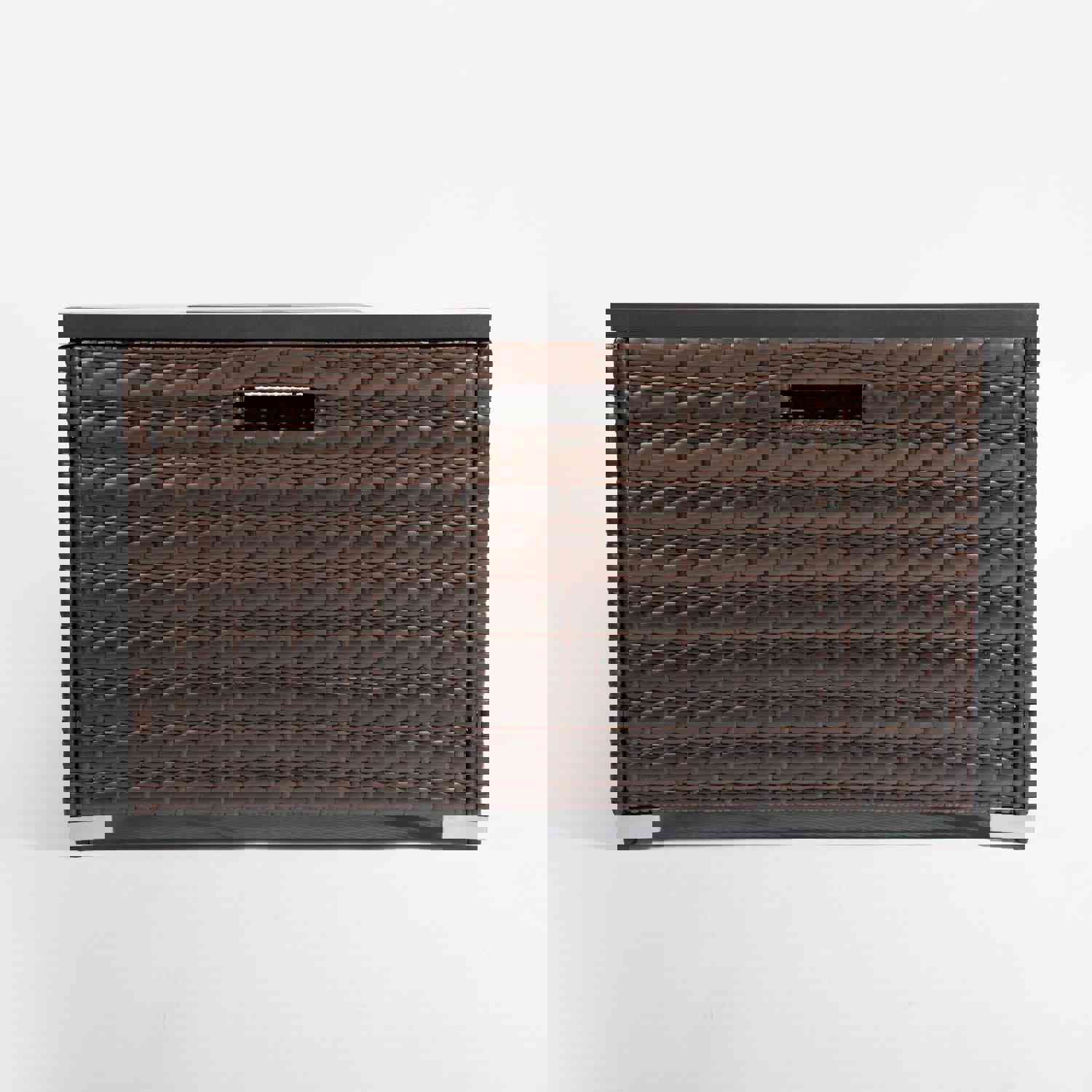 32in Square Fire Table with Ceramic Tile Tabletop 50000BTU Outdoor Fire Pit Table