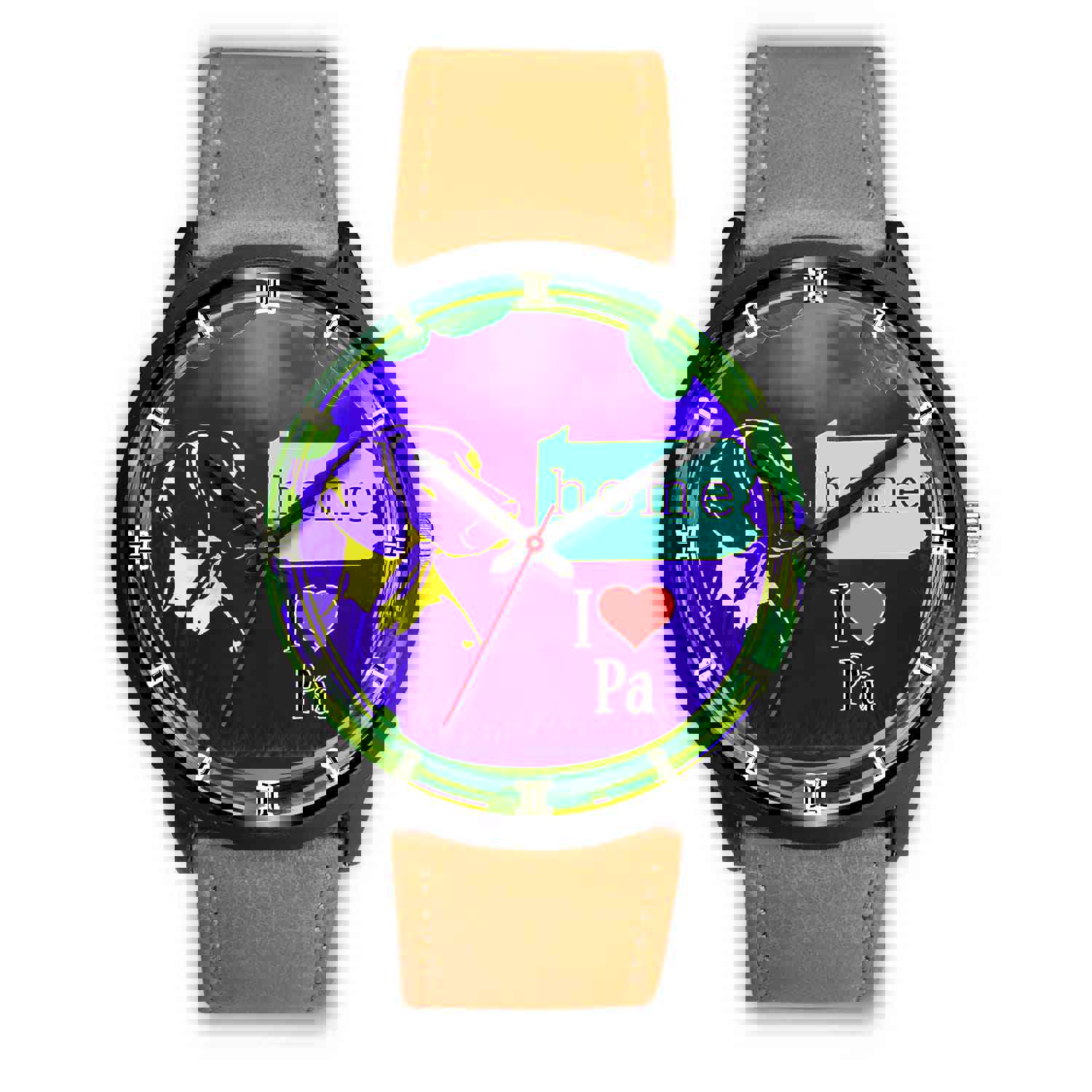 Vizsla Dog Art Pennsylvania Christmas Special Wrist Watch