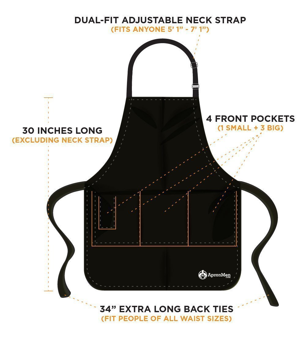 My Kitchen, My Rules Apron - Premium Quality Adjustable Cotton Apron