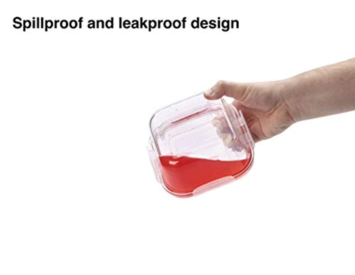 Vibz Glass Food Storage Containers - 18 Piece Set for Prep, Freeze, Reheat, and Bake