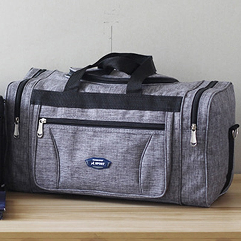 Lkblock Oxford Waterproof Men's Travel Duffle Bag - Large Capacity Business & Weekend Hand Luggage