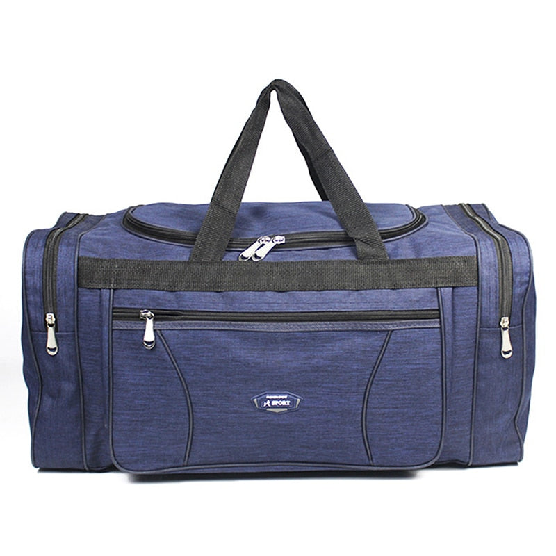 Lkblock Oxford Waterproof Men's Travel Duffle Bag - Large Capacity Business & Weekend Hand Luggage