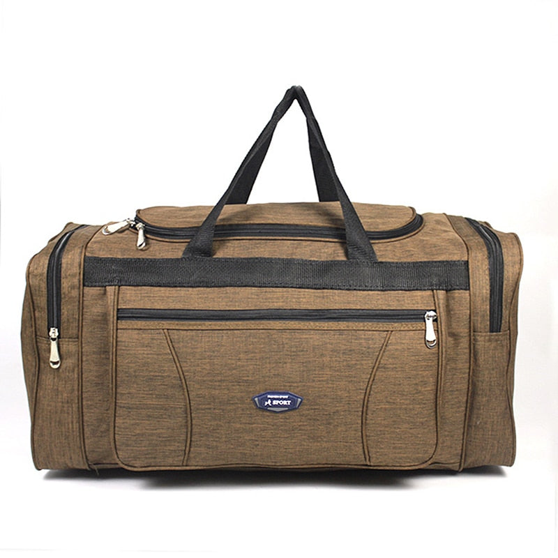 Lkblock Oxford Waterproof Men's Travel Duffle Bag - Large Capacity Business & Weekend Hand Luggage
