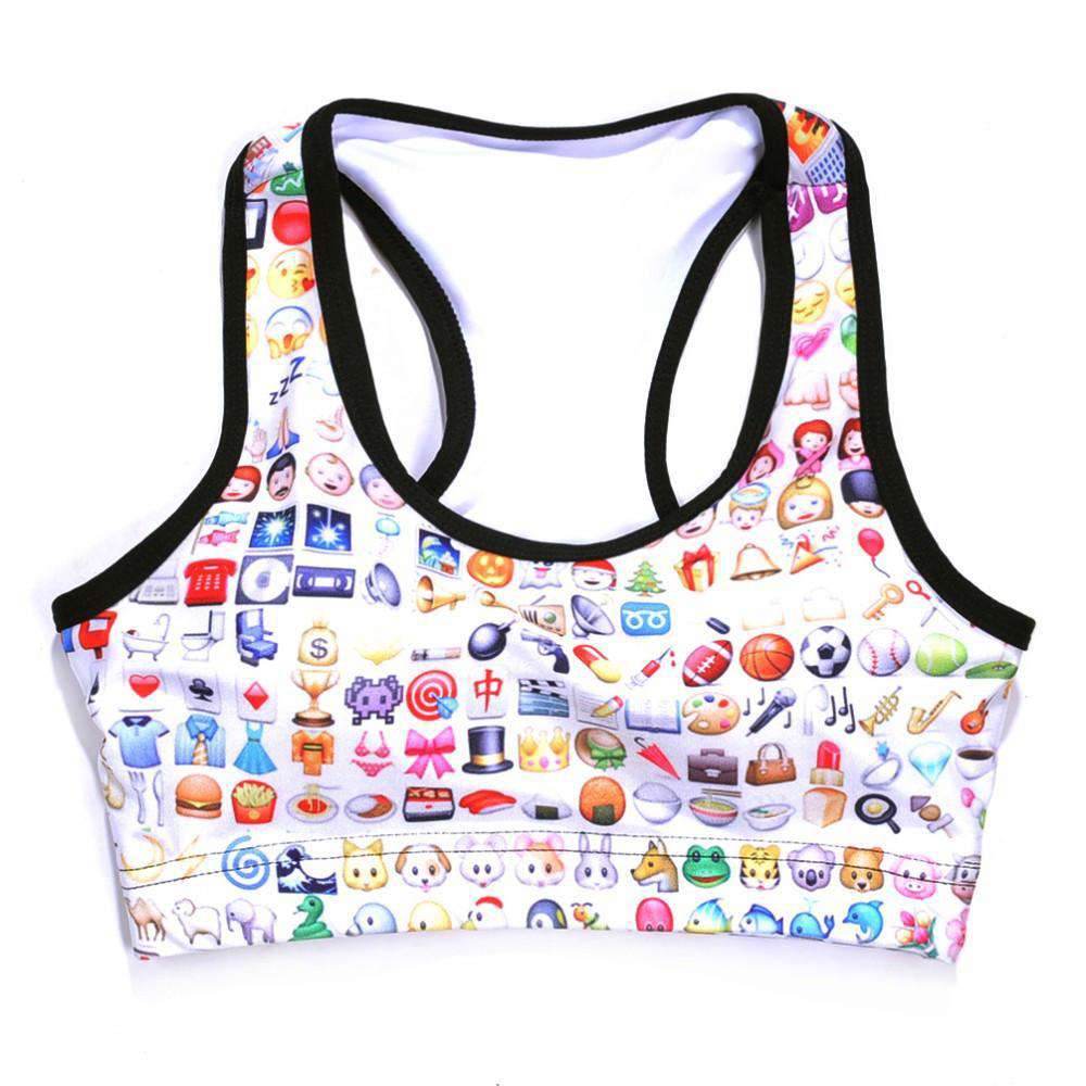 Pattern Sports Top - Fashionable Crop Top or Sports Bra