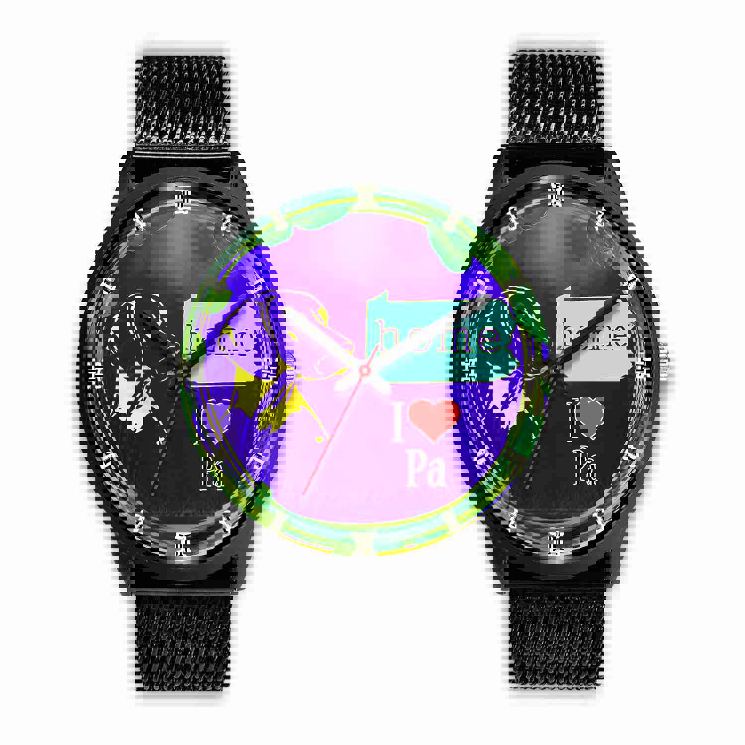 Vizsla Dog Art Pennsylvania Christmas Special Wrist Watch