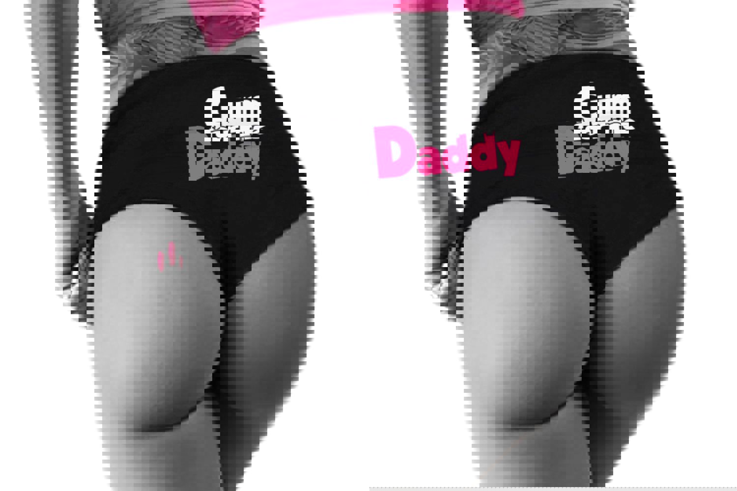 Cum For Me Daddy Panties - Sexy DDLG Boy Short Underwear for Women