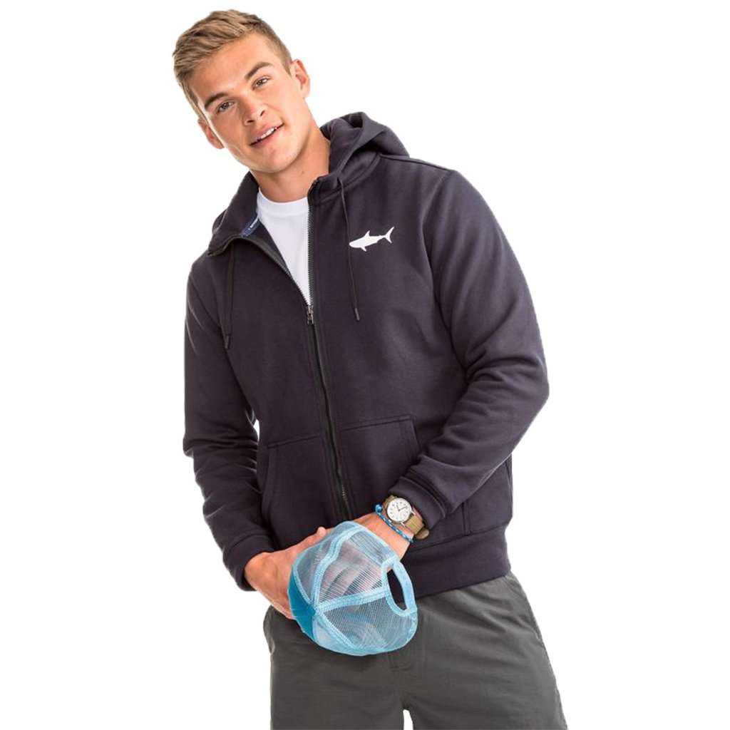 OCEARCH Full Zip Hoodie in Dark Navy by Southern Tide