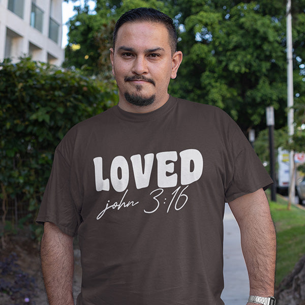 John 3 16 Christian Shirts for Men, Women, and Youth - God Loves Shirt Collection