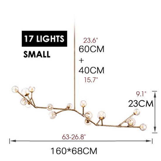 MIRODEMI® Luxury Molecular-Shaped Chandelier for Living Room, Kitchen, Dining Room