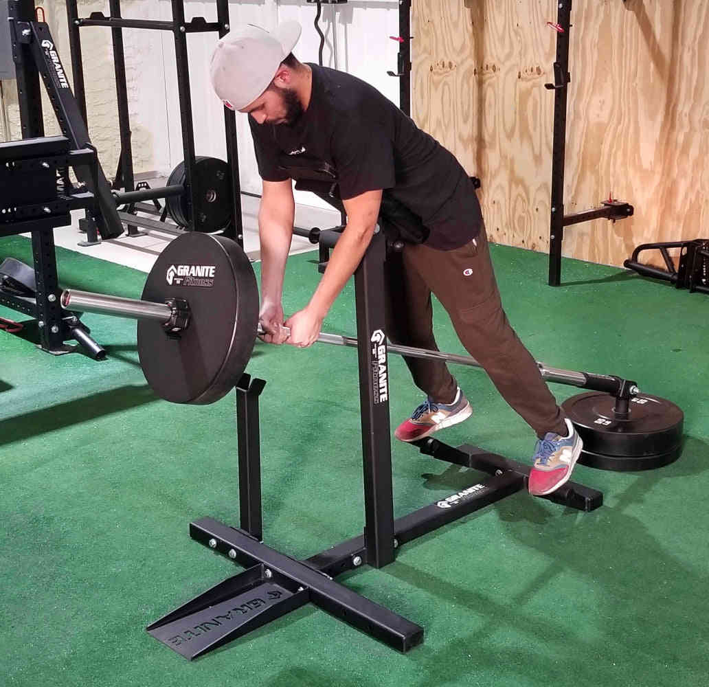 Granite Fitness Chest Supported Row Bench & Plate Post Landmine Combo