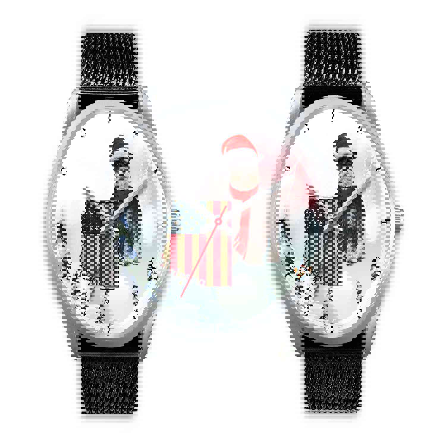 Miniature Schnauzer Arizona Christmas Special Wrist Watch
