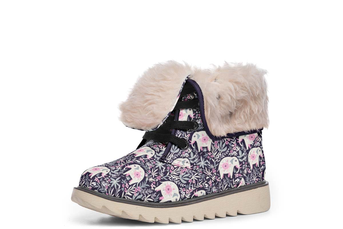 Floral Elephant Polar Vibe Boots
