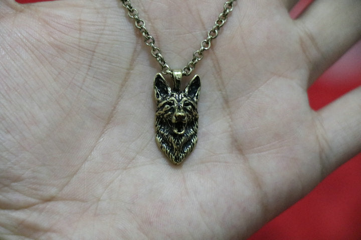 G.SKY German Shepherd Necklace Dog Pendant - Animal Series Jewelry for Pet Lovers (Buy One Get One Free)