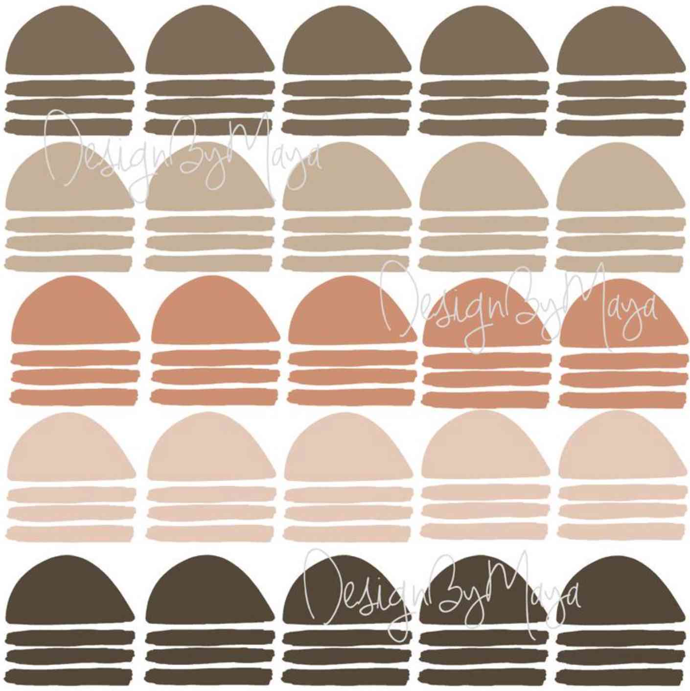 Abstract Curved Arrows - Fabric Nursery Wall Art Decals for Baby and Kids Rooms