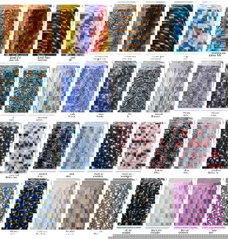 Printed Table Runner Set of 4 - Premium Poly Premier Fabric