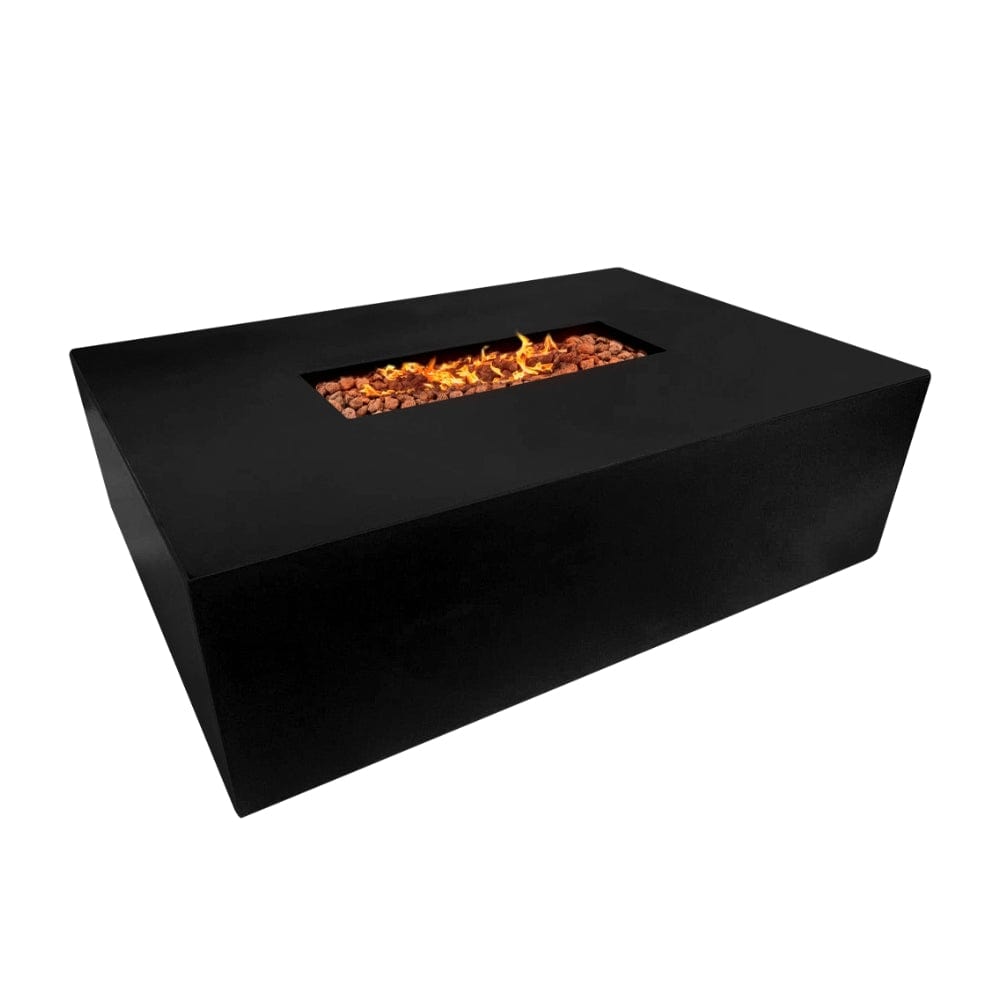 Stonelum Manhattan 04 47-Inch Rectangular GFRC Gas Fire Pit Table