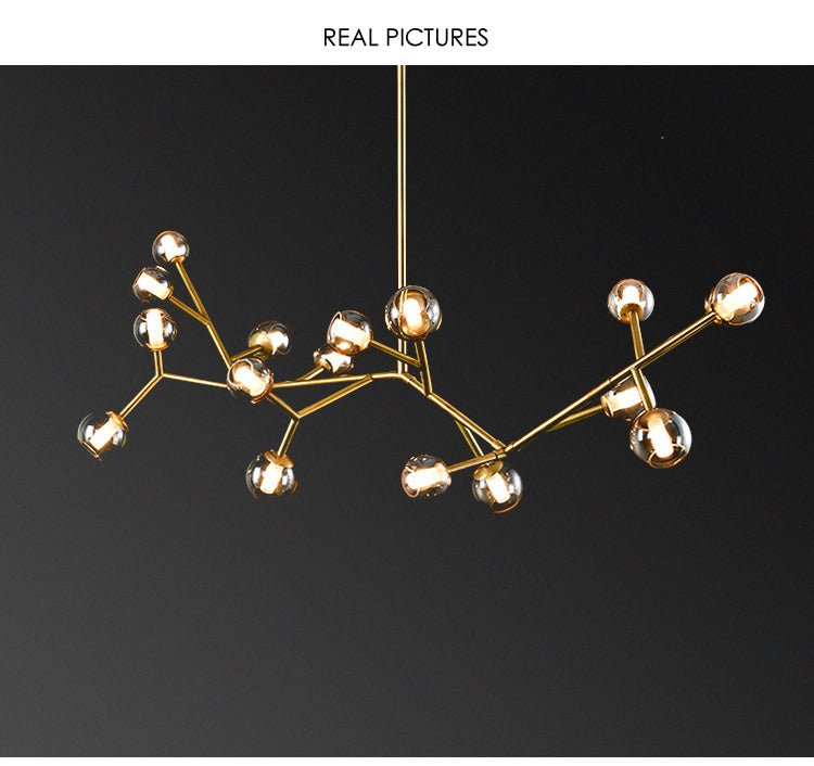 MIRODEMI® Luxury Molecular-Shaped Chandelier for Living Room, Kitchen, Dining Room