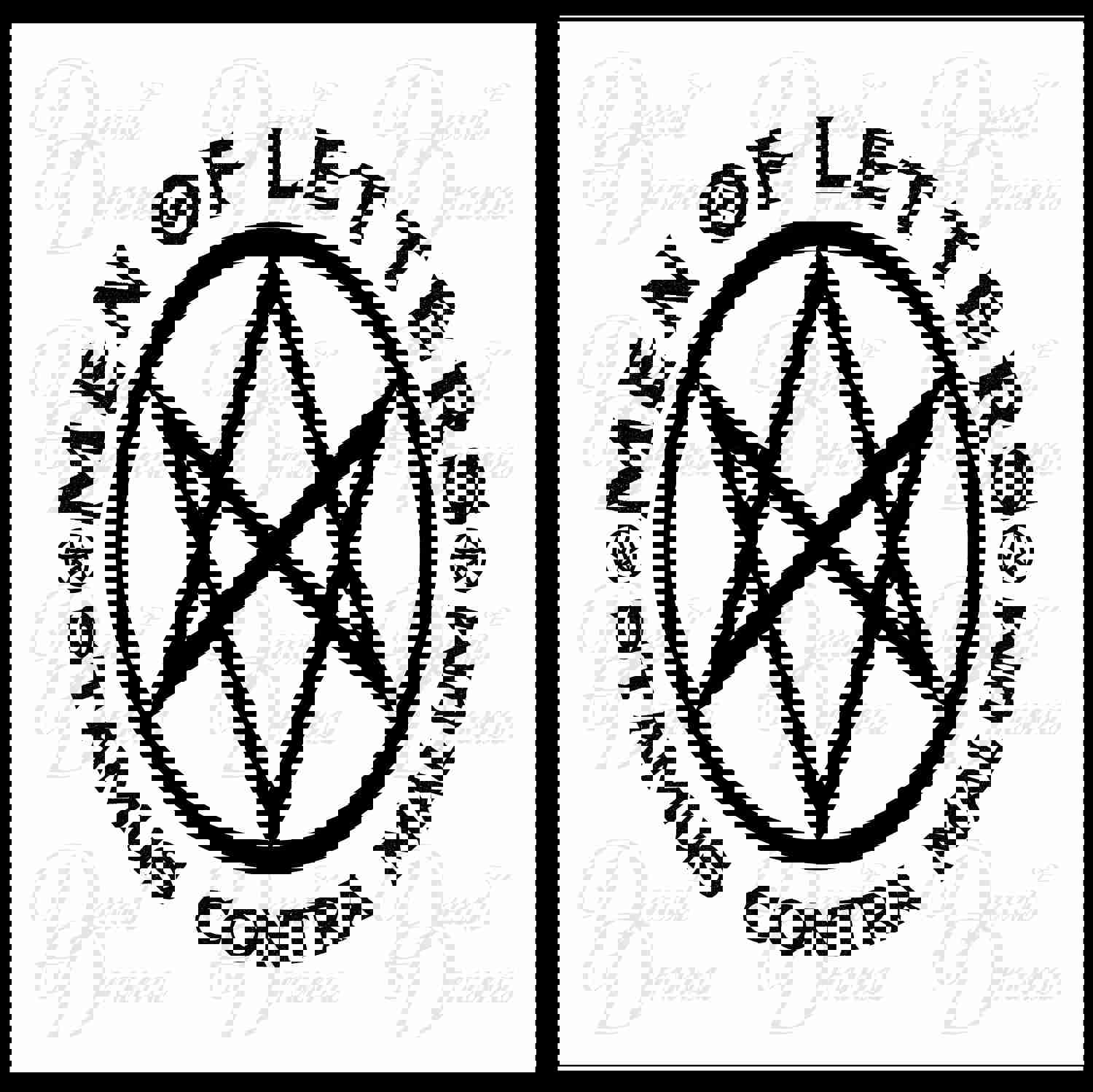 Men of Letters Stamus Contra Malum Emblem Vinyl Decal - Supernatural Inspired Fan Art