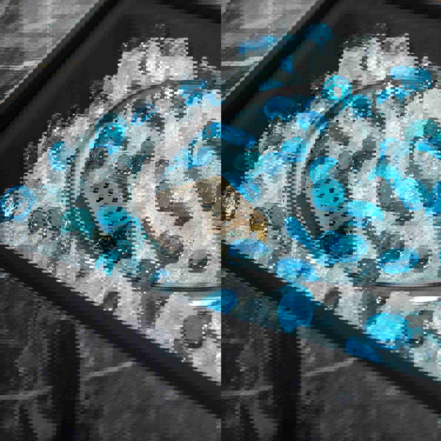 32in Square Fire Table with Ceramic Tile Tabletop 50000BTU Outdoor Fire Pit Table