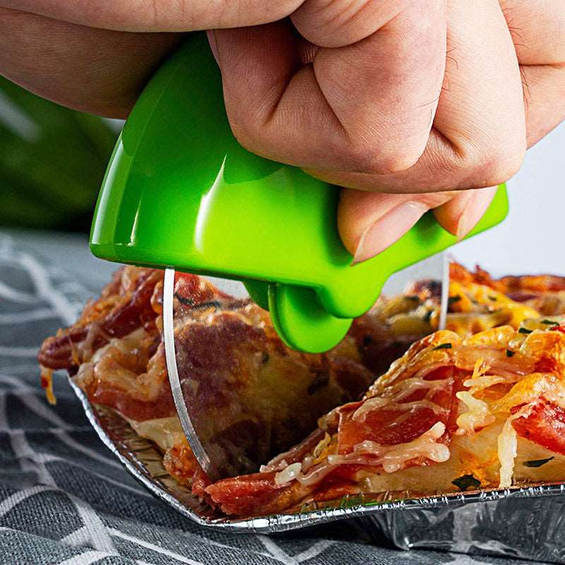Stainless Steel Pizza Wheel Knife - 3 Colors Available