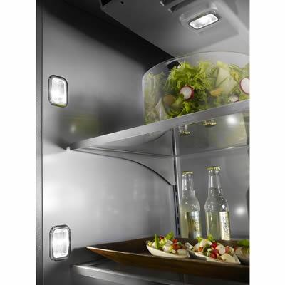 KitchenAid 36-inch Built-in Bottom Freezer Refrigerator with Internal Ice Maker KBBR306ESS