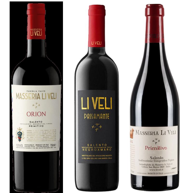 Zoom Masseria Li Veli Italian Wine Tasting Pack