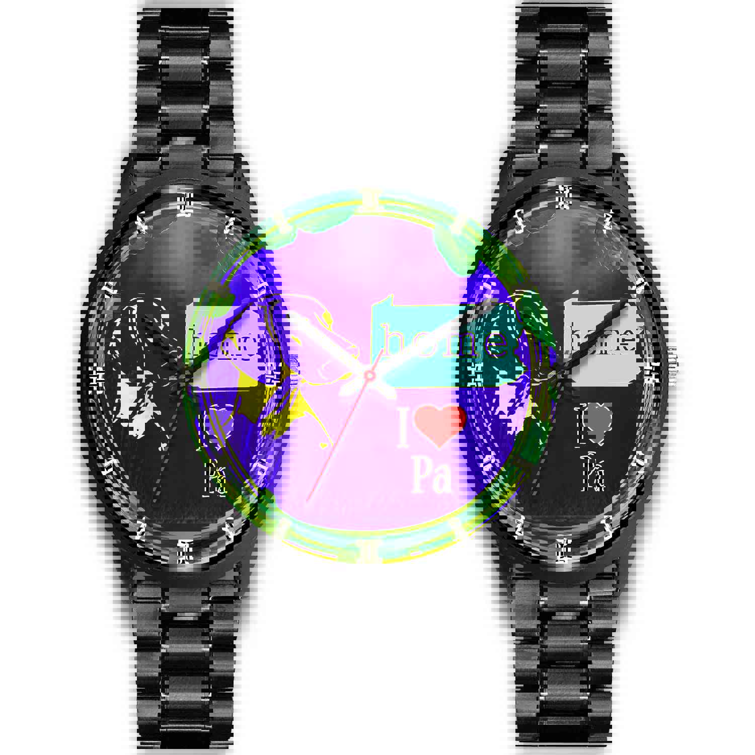 Vizsla Dog Art Pennsylvania Christmas Special Wrist Watch