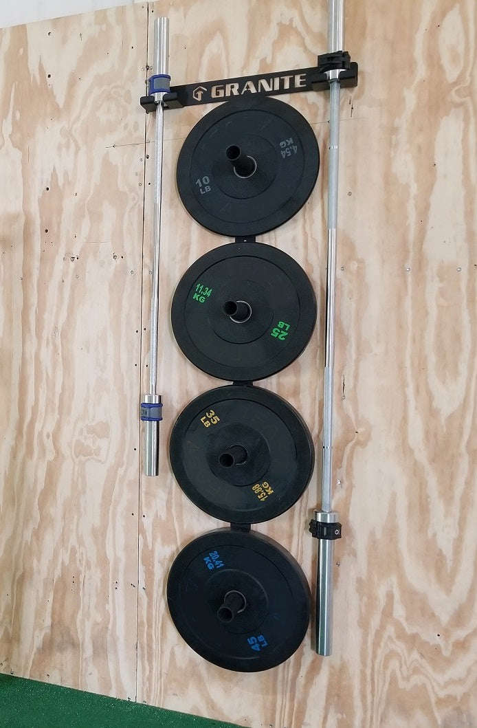 Granite Fitness T Combo Plate & Bar Wall Storage