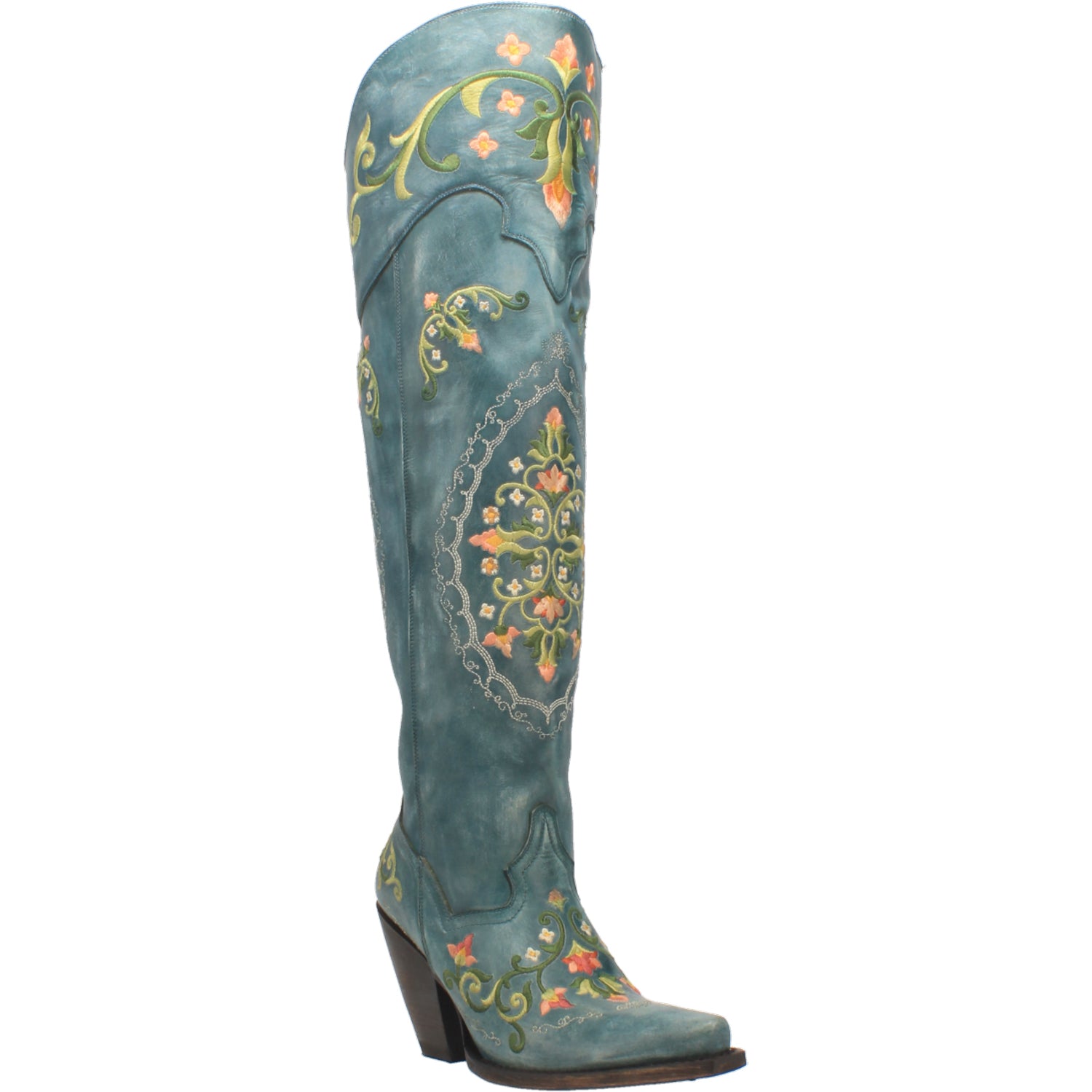 FLOWER CHILD LEATHER BOOT
