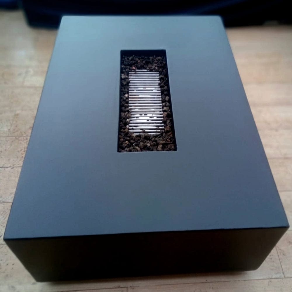 Stonelum Manhattan 04 47-Inch Rectangular GFRC Gas Fire Pit Table